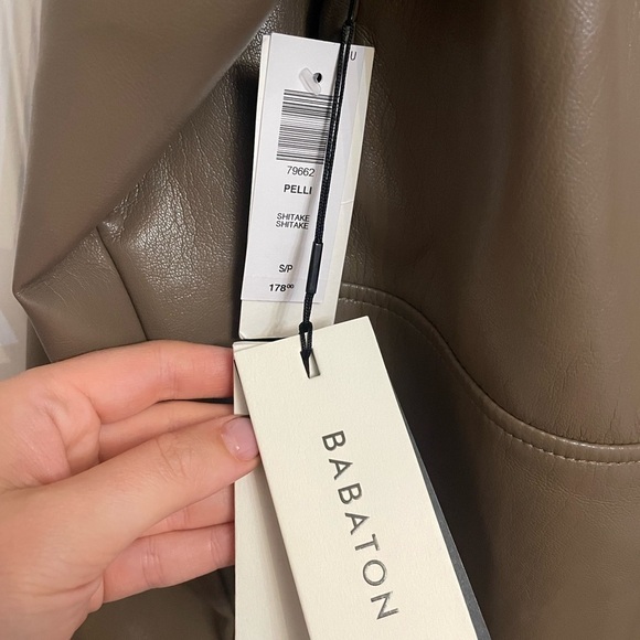 Aritzia Babaton Pelli Shirt Jacket in Shitake New with Tags! - Picture 8 of 8